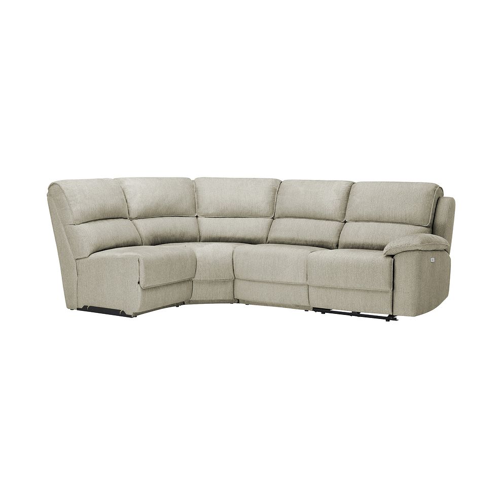 Goodwood Electric Reclining Modular Group 4 in Plush Beige Fabric 9