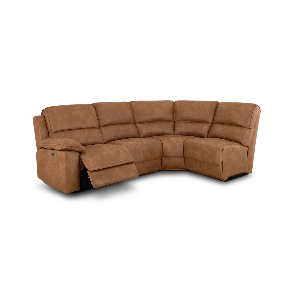 Goodwood Electric Reclining Modular Group 4 in Ranch Brown Fabric 2
