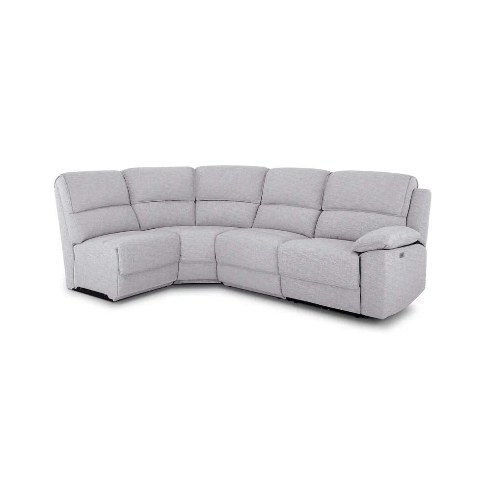 Goodwood Electric Reclining Modular Group 5 in Keswick Dove Fabric