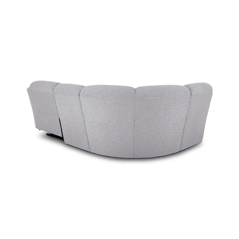 Goodwood Electric Reclining Modular Group 5 in Keswick Dove Fabric 4