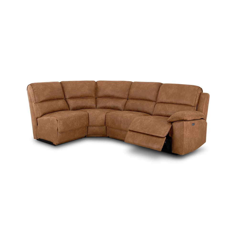 Goodwood Electric Reclining Modular Group 5 in Ranch Brown Fabric 2