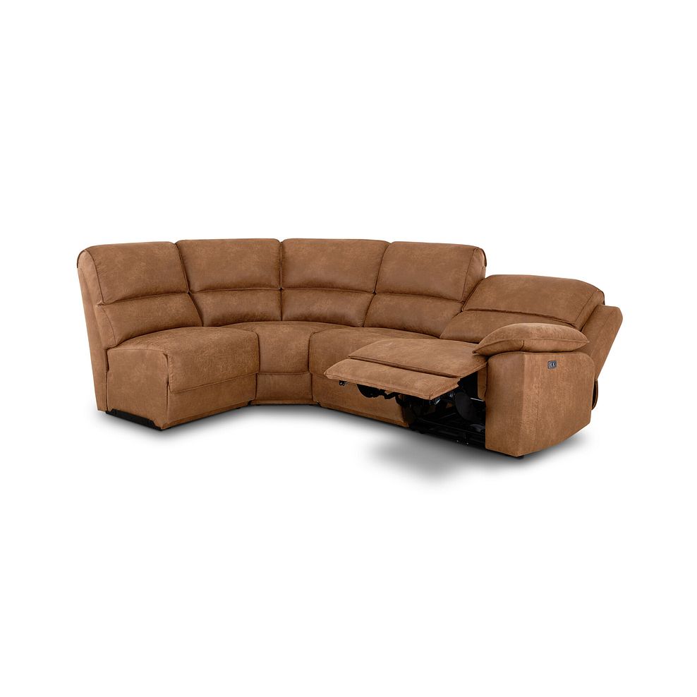 Goodwood Electric Reclining Modular Group 5 in Ranch Brown Fabric 3