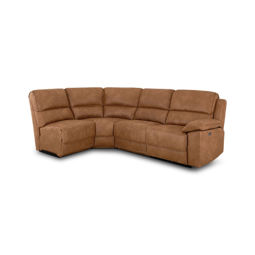 Goodwood Electric Reclining Modular Group 5 in Ranch Brown Fabric 1