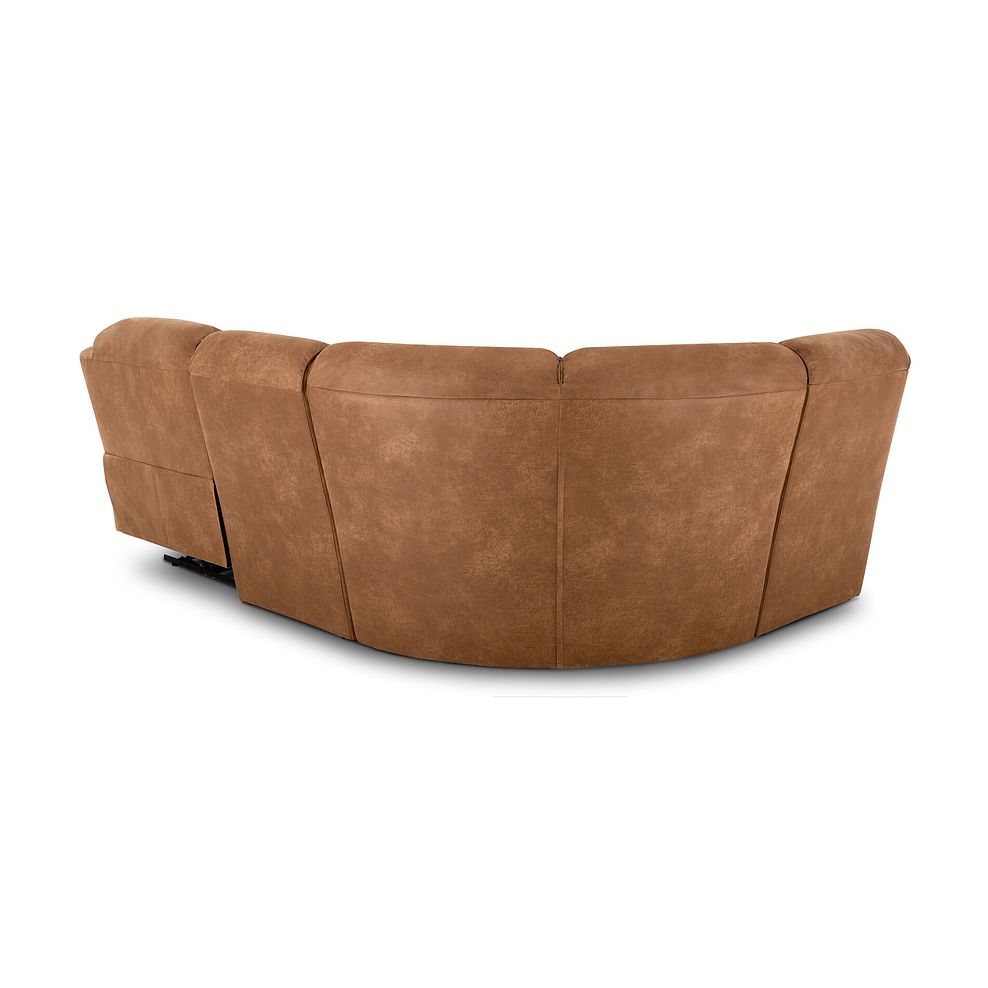 Goodwood Electric Reclining Modular Group 5 in Ranch Brown Fabric 4