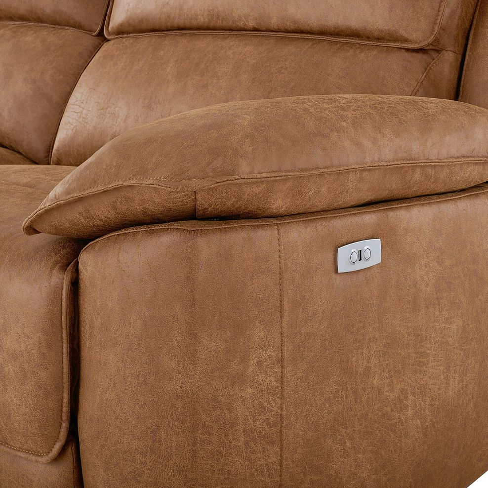 Goodwood Electric Reclining Modular Group 5 in Ranch Brown Fabric 7