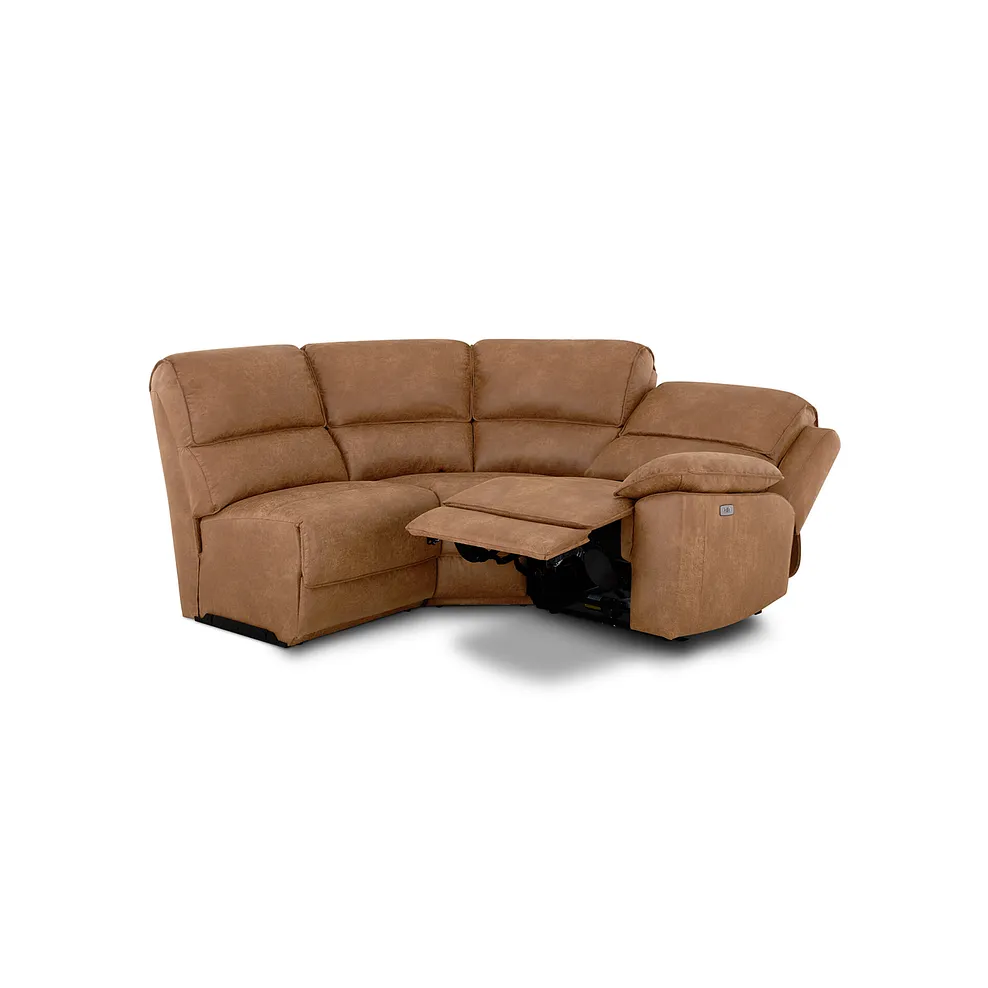 Goodwood Electric Reclining Modular Group 7 in Ranch Brown Fabric 3