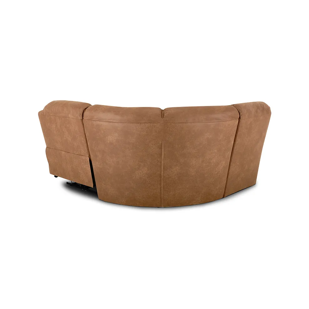 Goodwood Electric Reclining Modular Group 7 in Ranch Brown Fabric 4