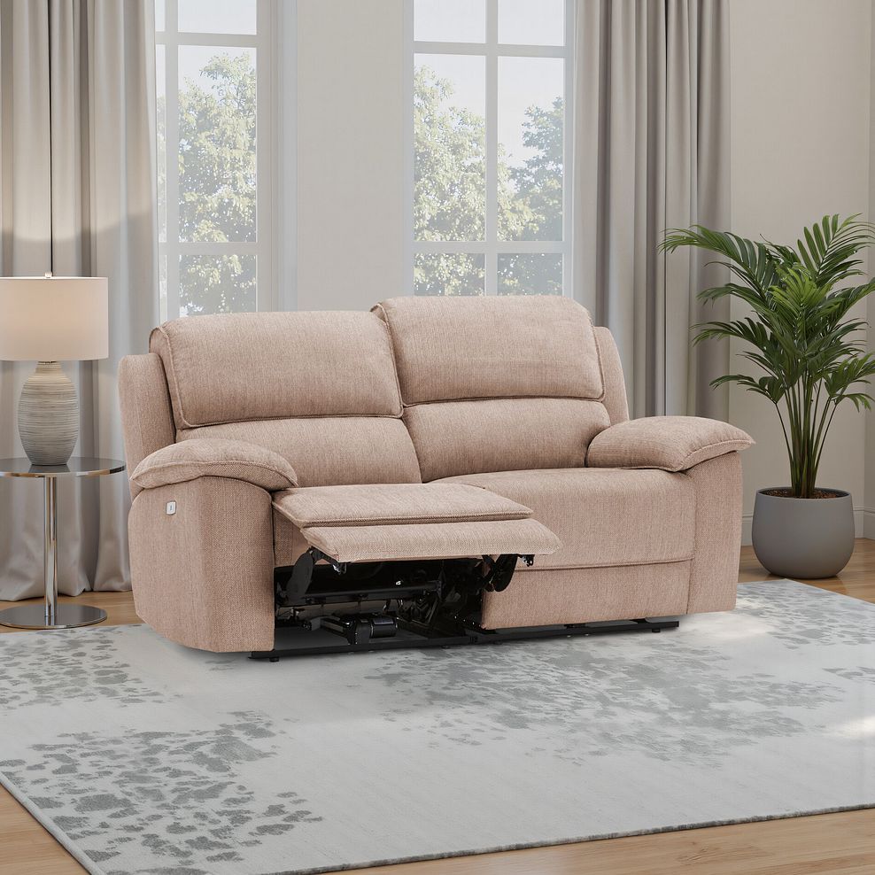 Goodwood Electric Reclining Modular Group 8 in Plush Beige Fabric 1