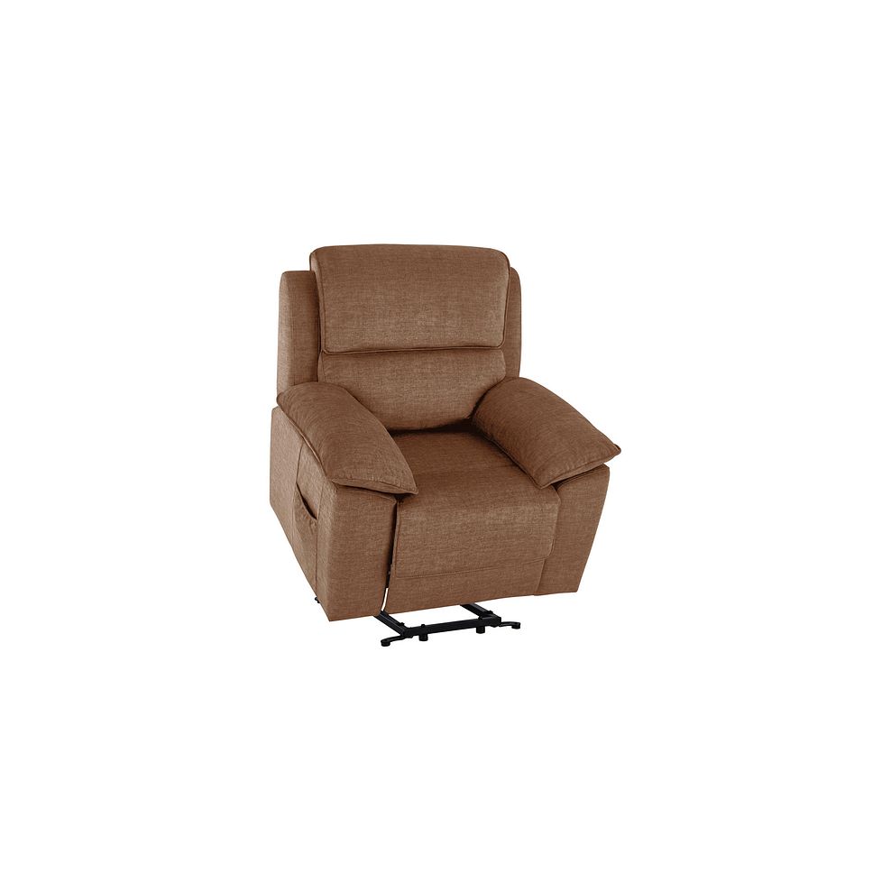 Goodwood Electric Riser Recliner Armchair in Plush Brown 5