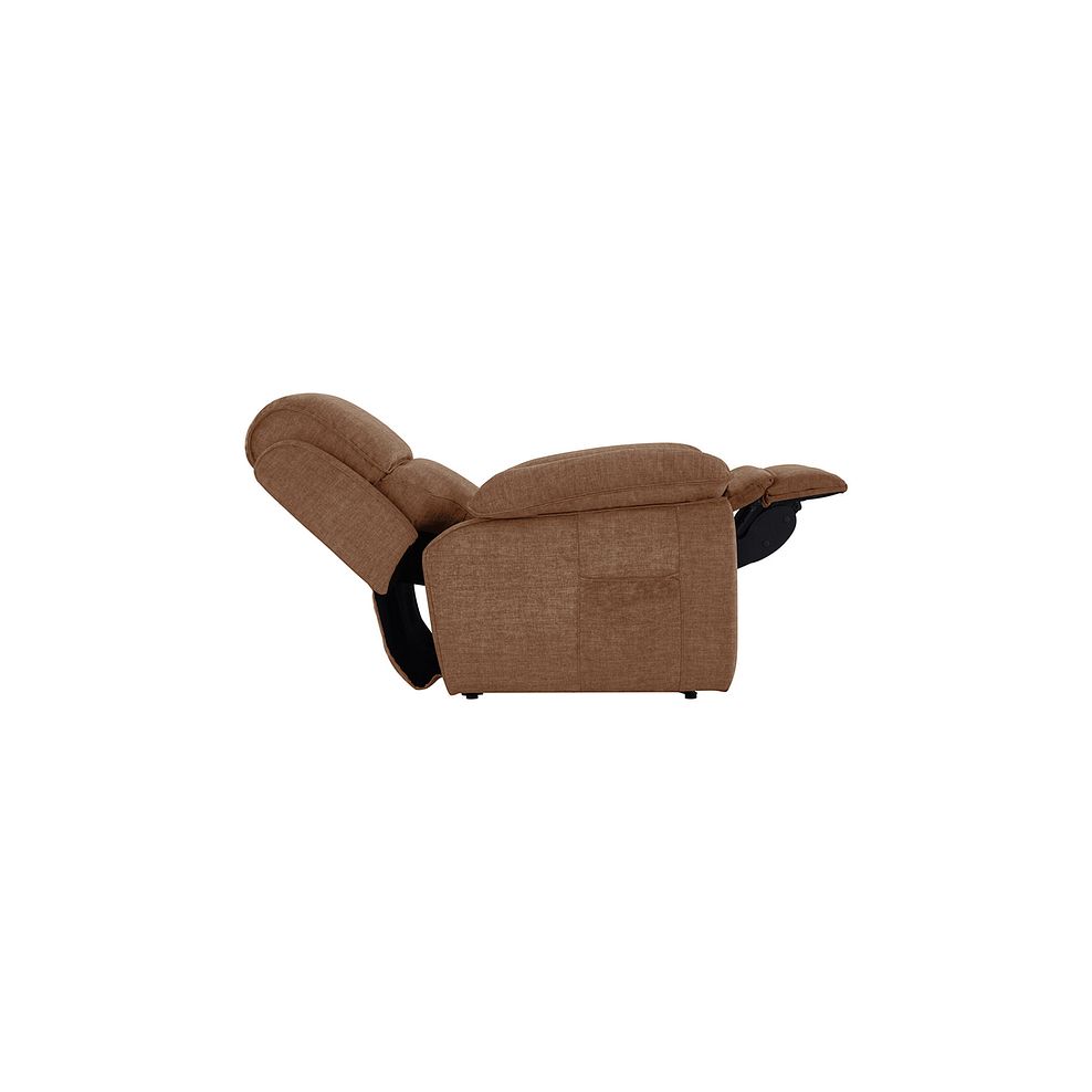 Goodwood Electric Riser Recliner Armchair in Plush Brown 9
