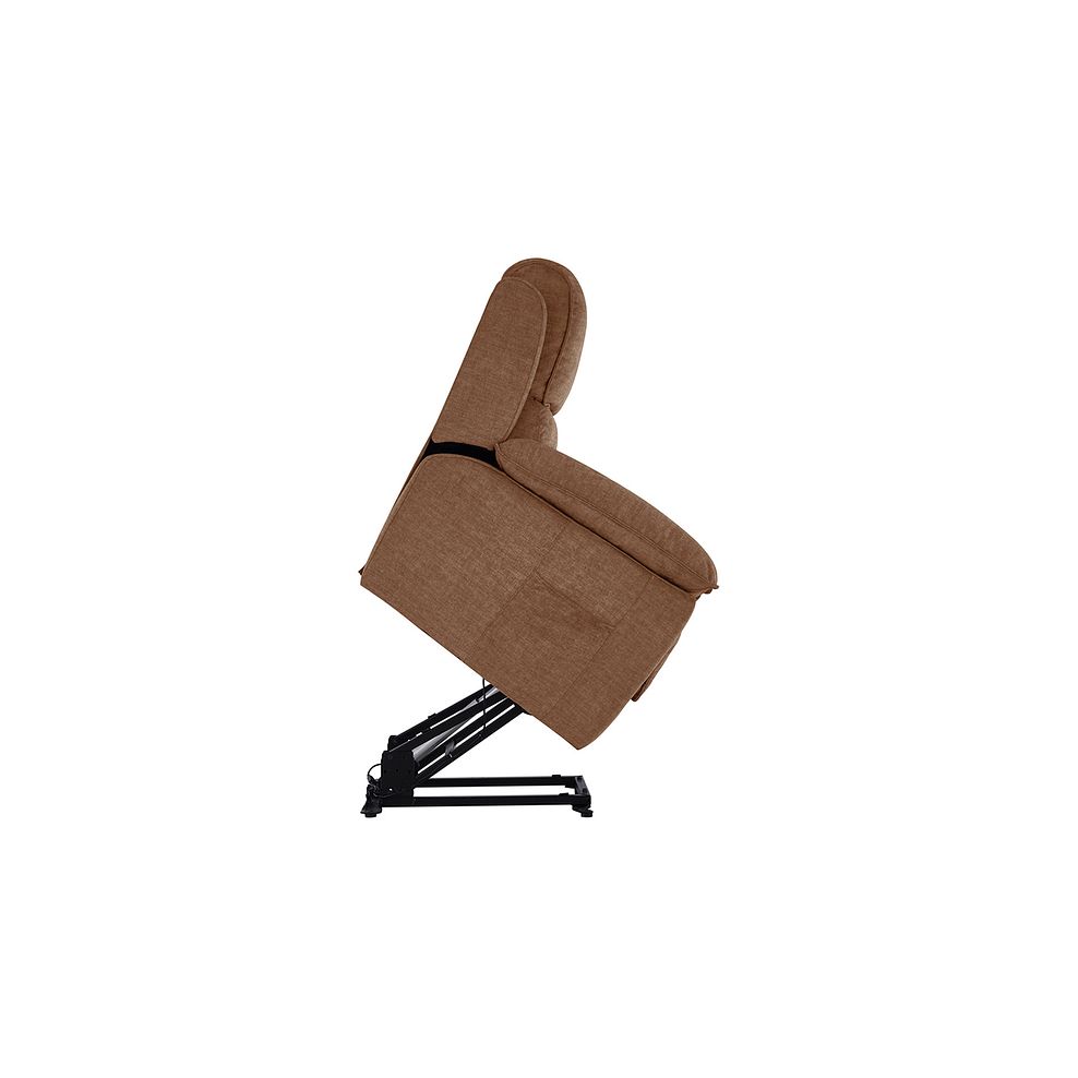 Goodwood Electric Riser Recliner Armchair in Plush Brown 10