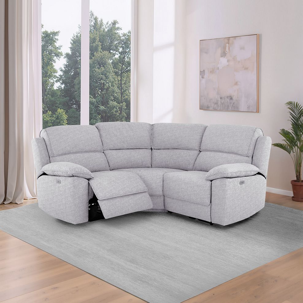 Goodwood Electric Reclining Modular Group 1 in Keswick Dove Fabric 1