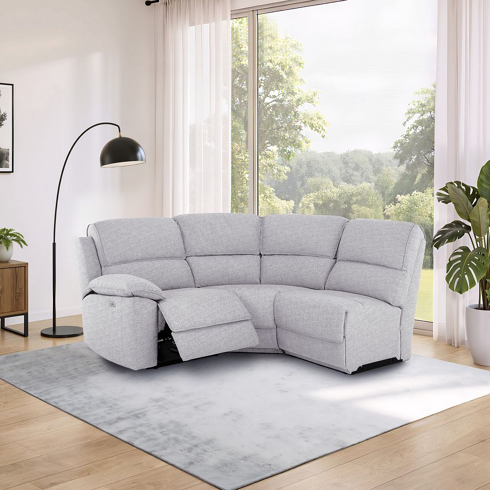Goodwood Electric Reclining Modular Group 6 in Keswick Dove Fabric 1
