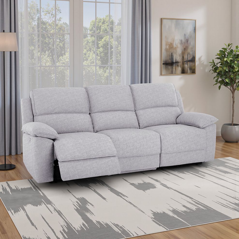 Goodwood Electric Reclining Modular Group 9 in Keswick Dove Fabric 1