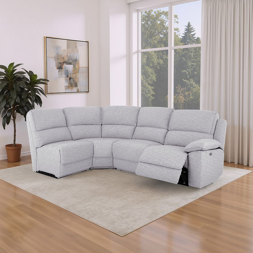 Goodwood Electric Reclining Modular Group 5 in Keswick Dove Fabric 1