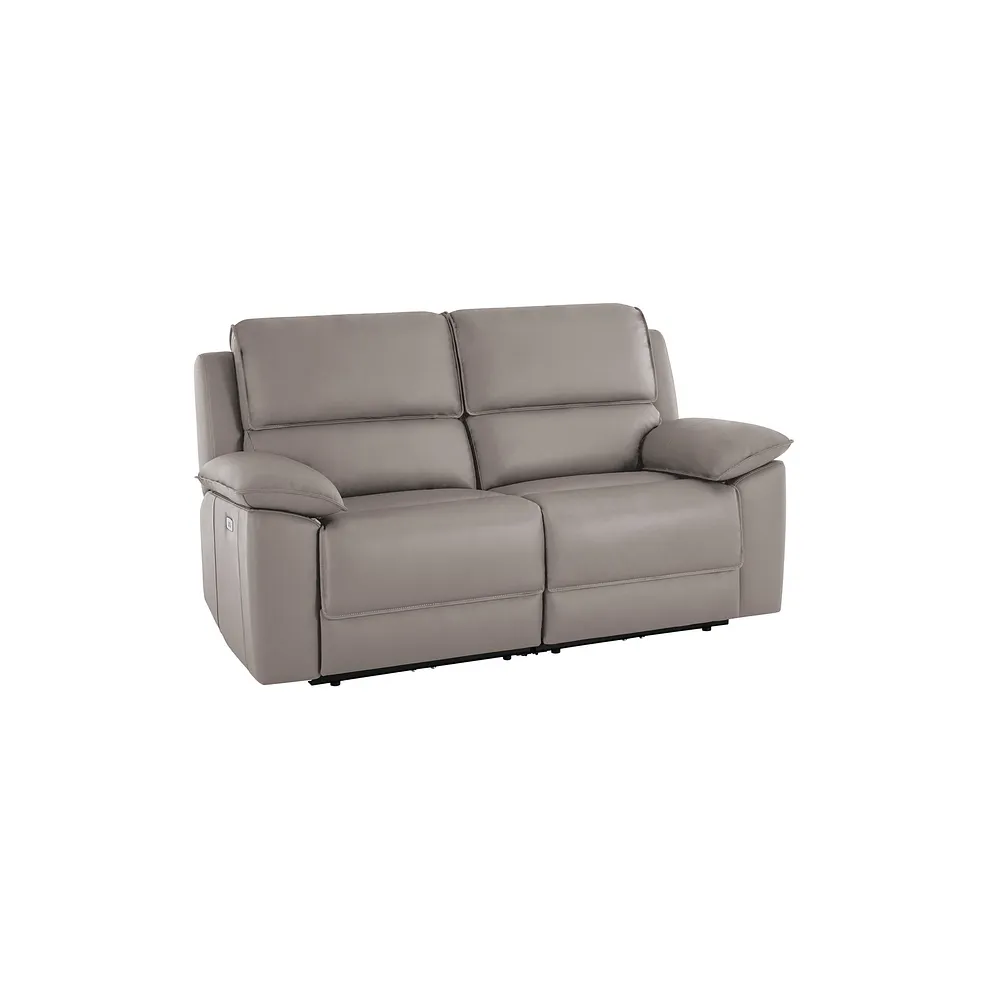 Goodwood Electric Reclining Modular Group 8 in Light Grey Leather