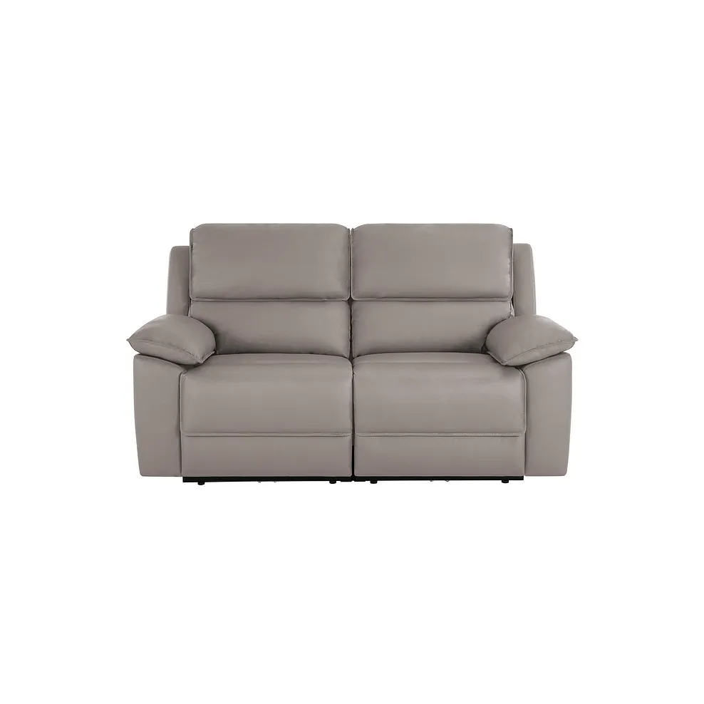 Goodwood Electric Reclining Modular Group 8 in Light Grey Leather 2
