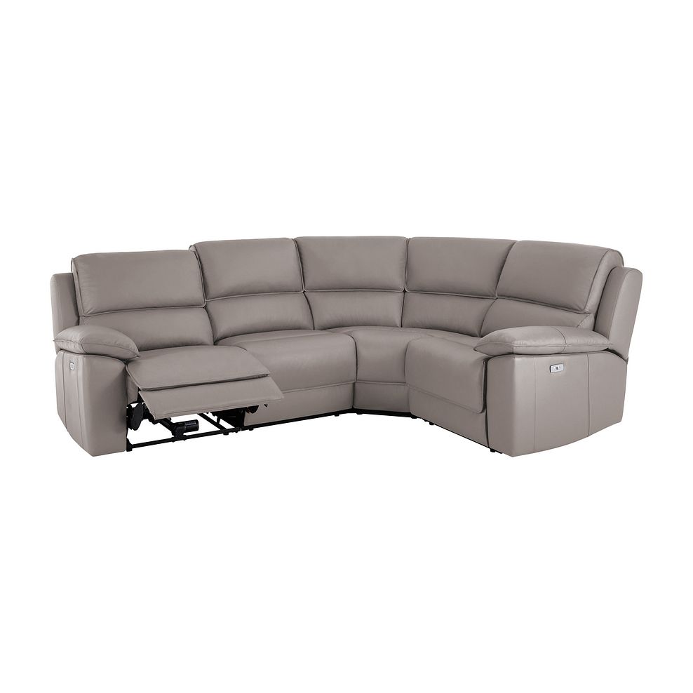 Goodwood Electric Reclining Modular Group 2 in Light Grey Leather 2
