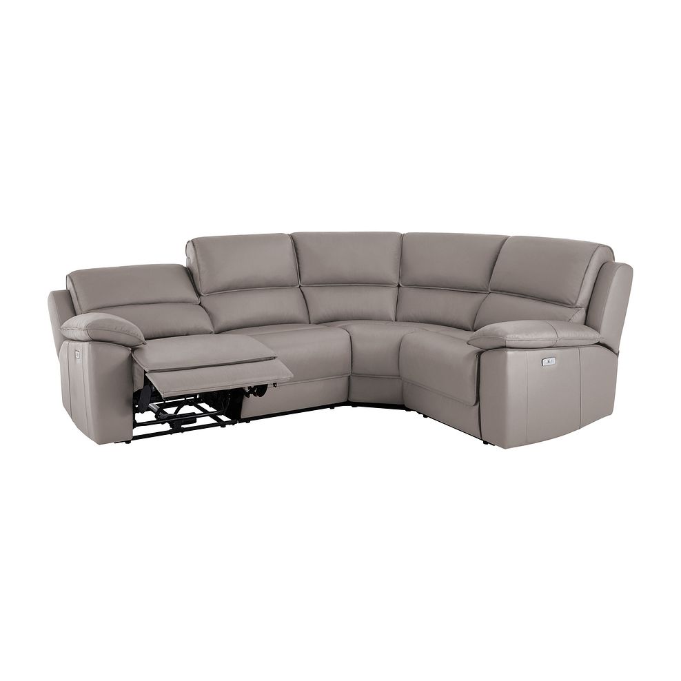 Goodwood Electric Reclining Modular Group 2 in Light Grey Leather 3