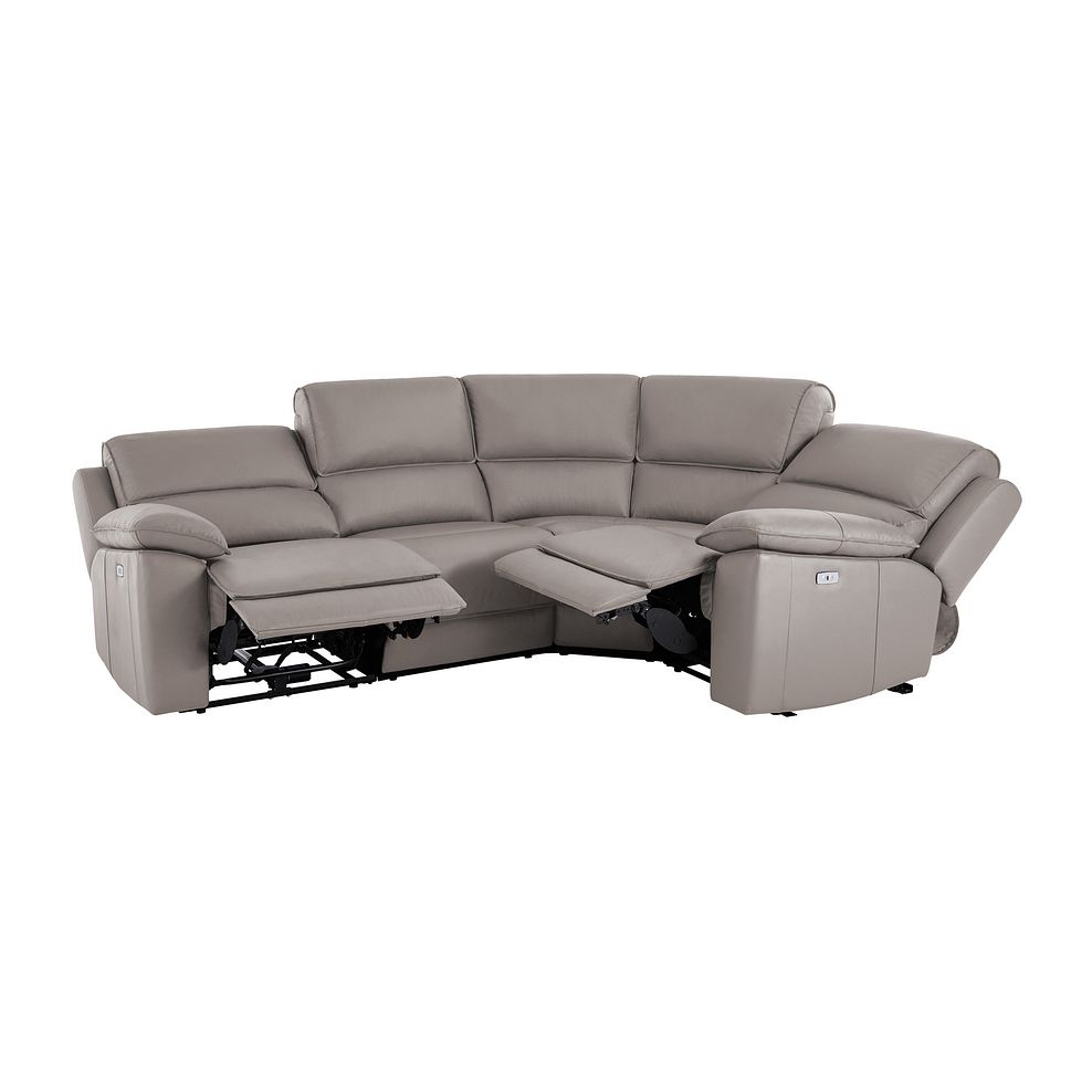 Goodwood Electric Reclining Modular Group 2 in Light Grey Leather Thumbnail 4