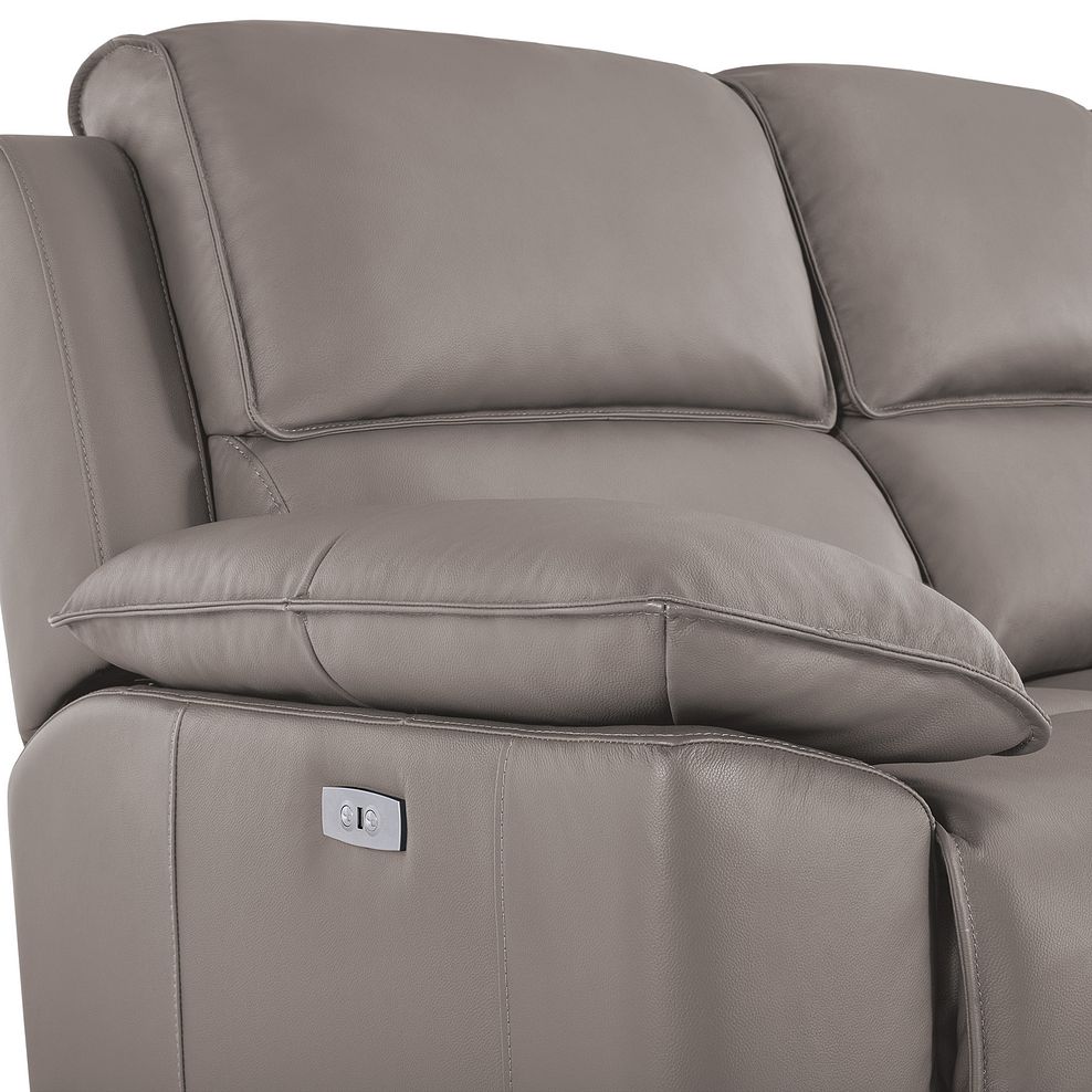 Goodwood Electric Reclining Modular Group 2 in Light Grey Leather 9