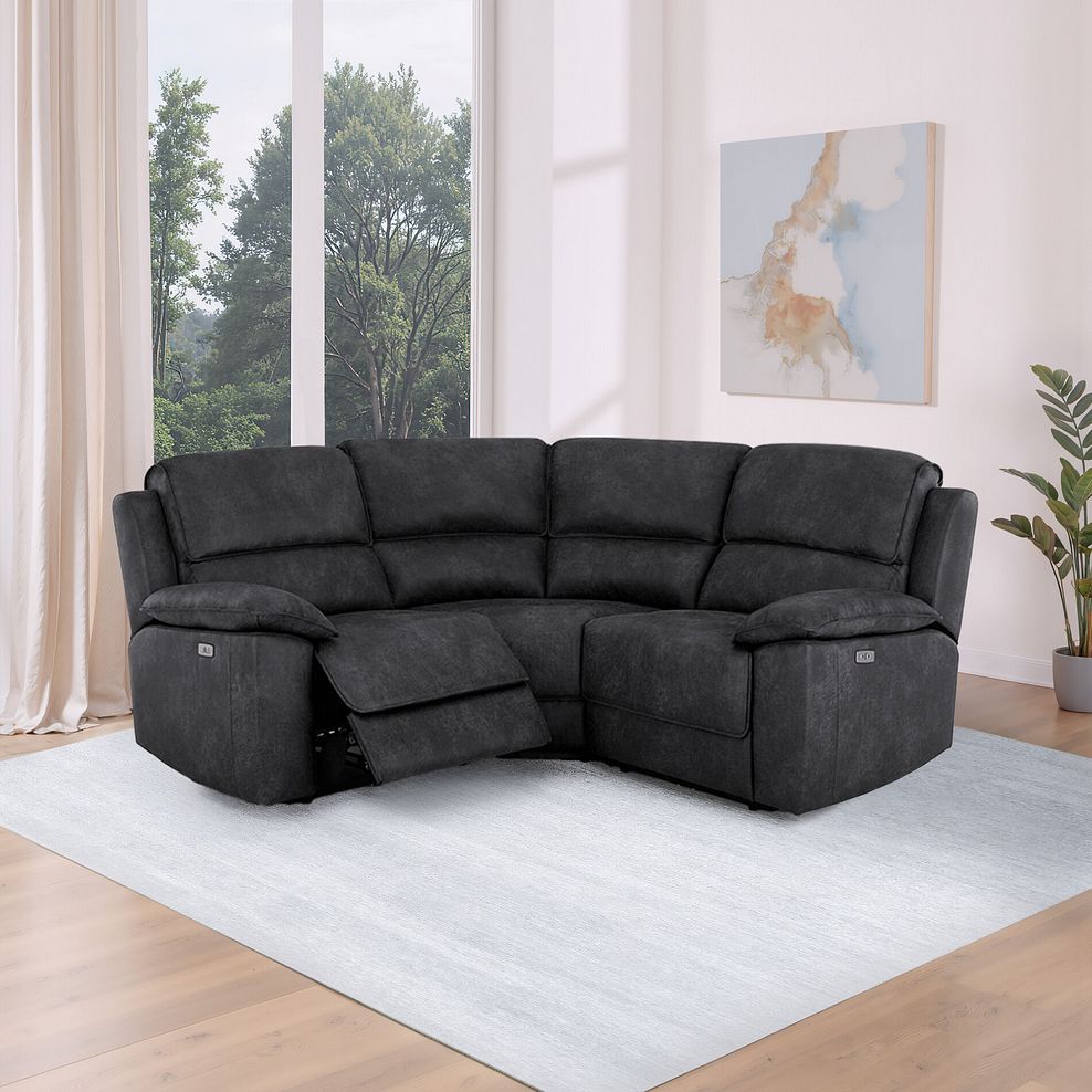 Goodwood Electric Reclining Modular Group 1 in Miller Grey Fabric 1
