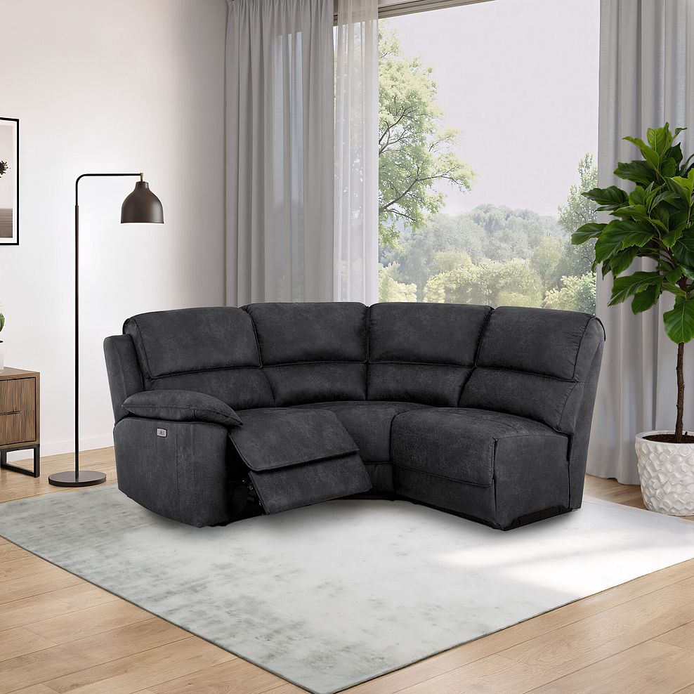 Goodwood Electric Reclining Modular Group 6 in Miller Grey Fabric 1