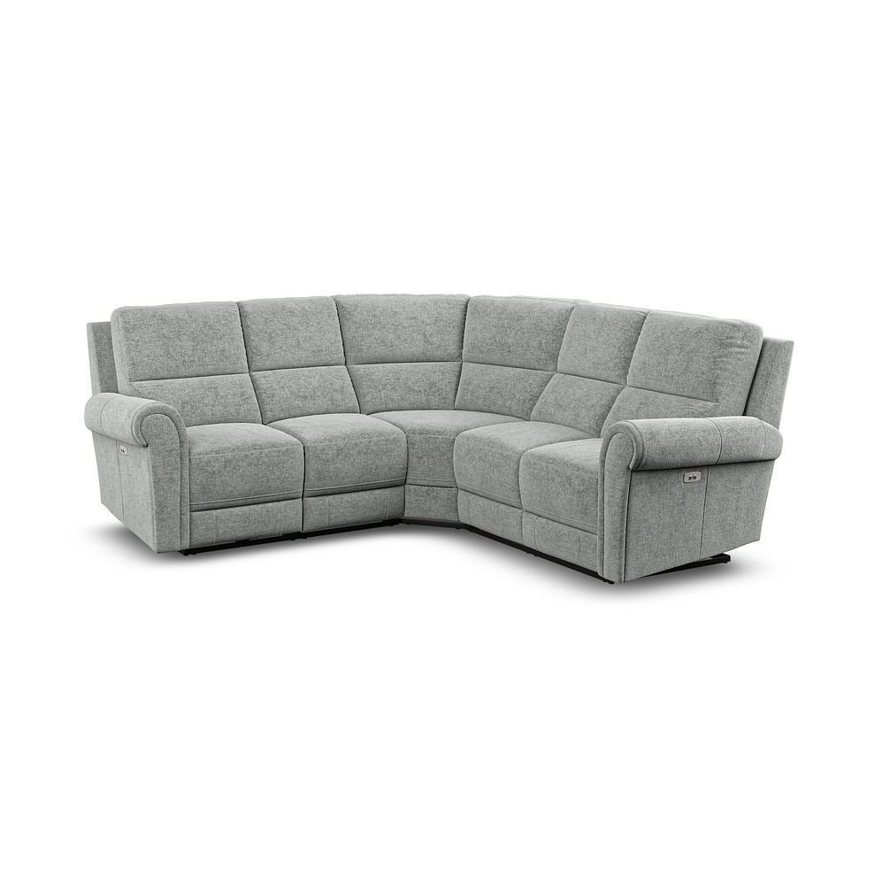 Colorado Electric Reclining Modular Group 3 in Hopsack Platinum Fabric 5