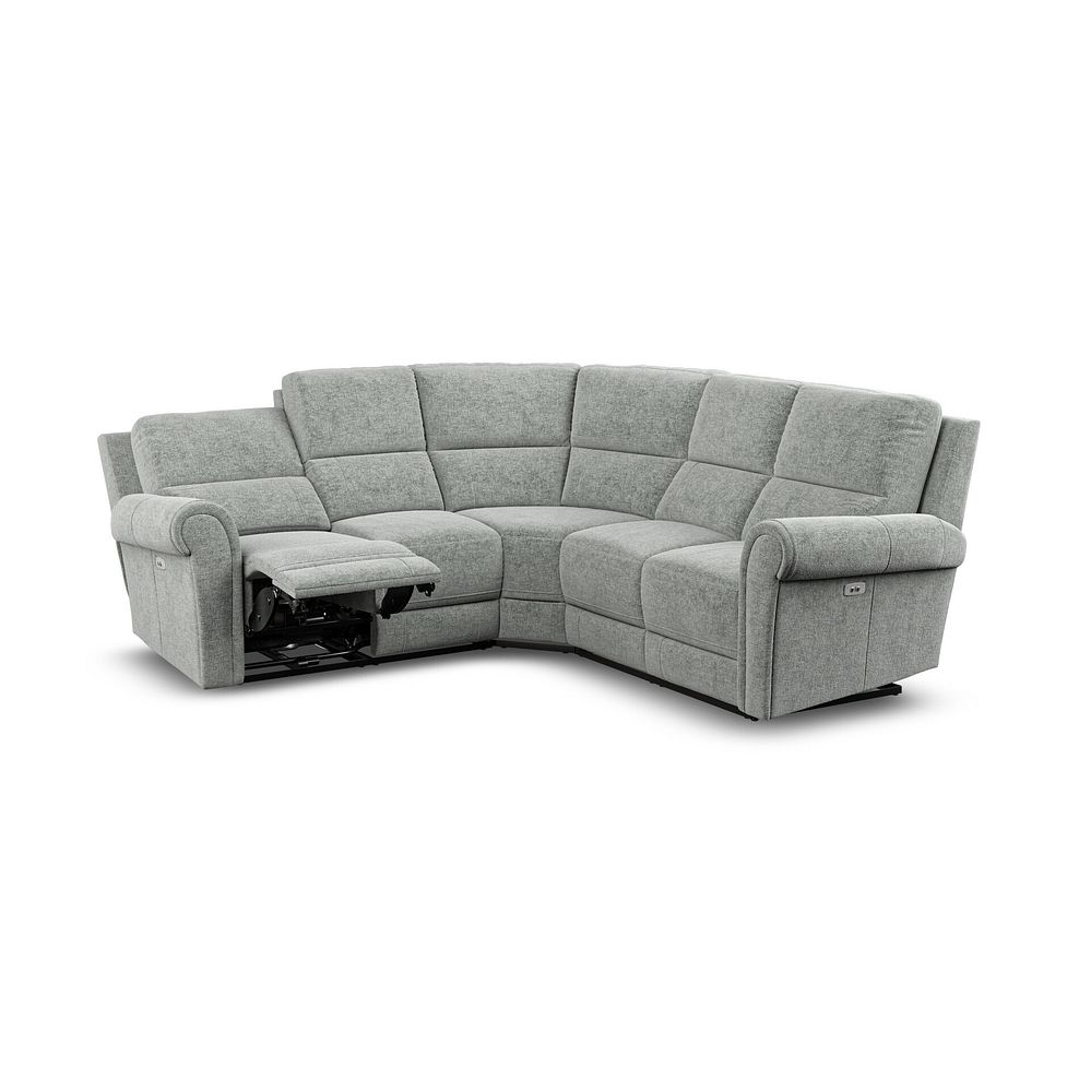 Colorado Electric Reclining Modular Group 3 in Hopsack Platinum Fabric 7