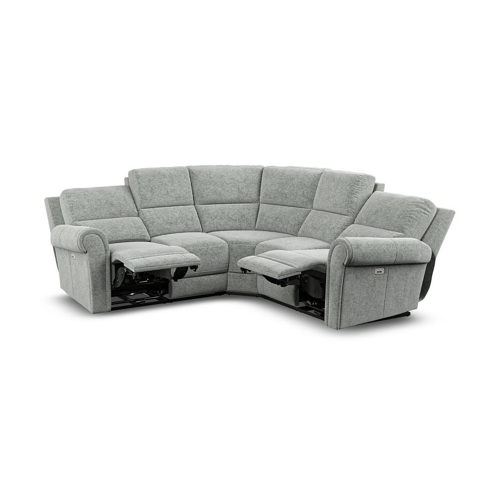 Colorado Electric Reclining Modular Group 3 in Hopsack Platinum Fabric 8
