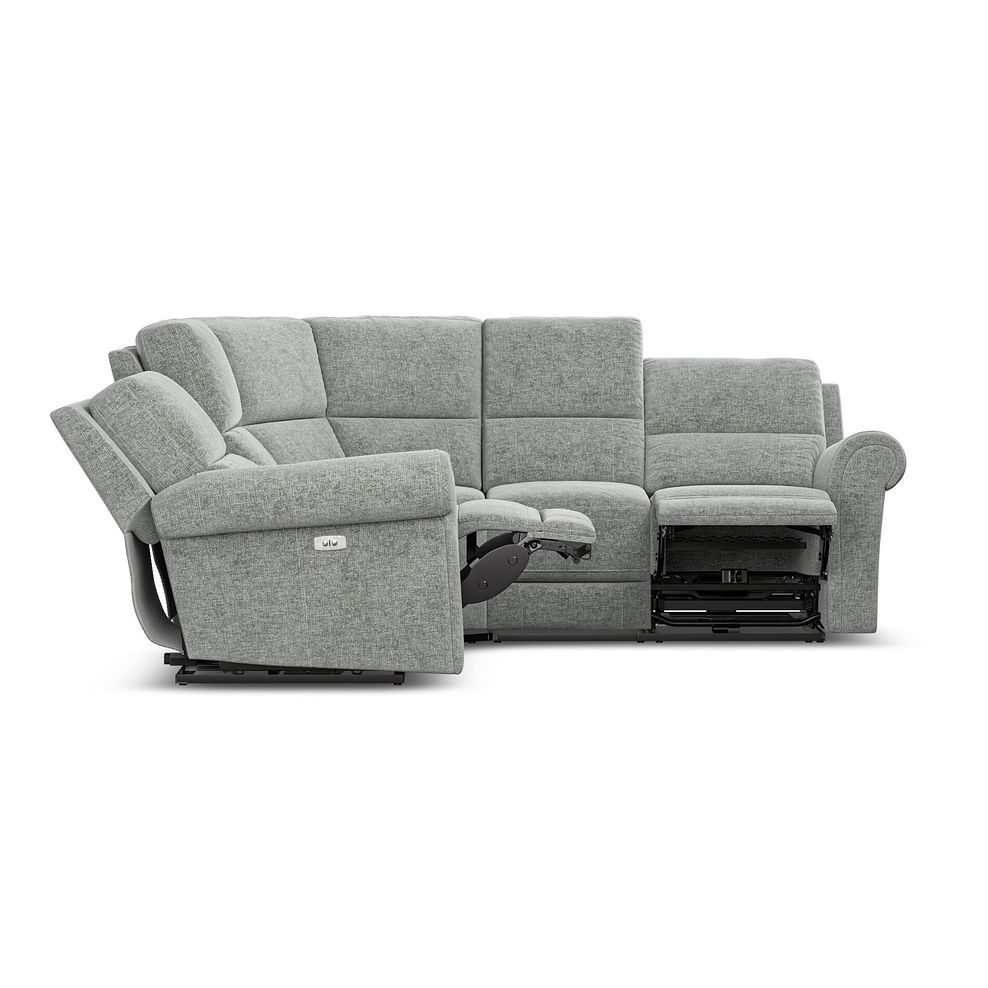 Colorado Electric Reclining Modular Group 3 in Hopsack Platinum Fabric 12