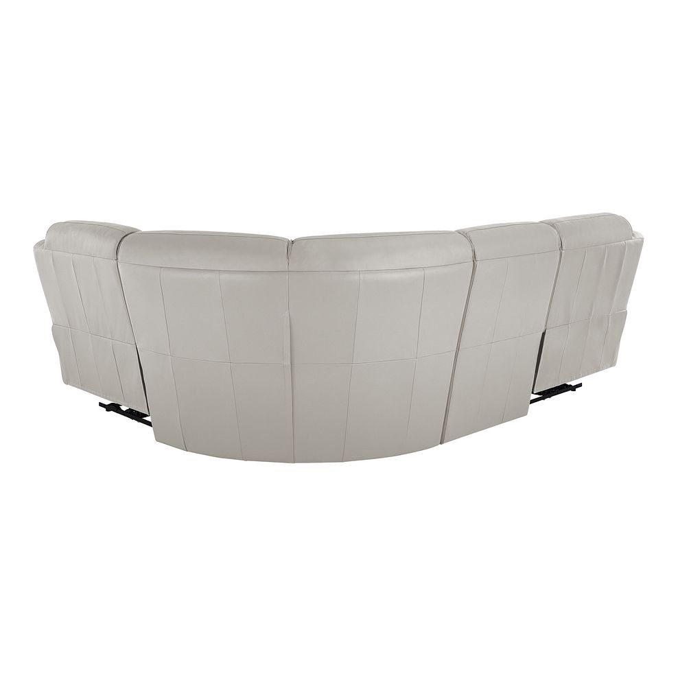 Goodwood Electric Reclining Modular Group 2 in Off White Leather Thumbnail 5