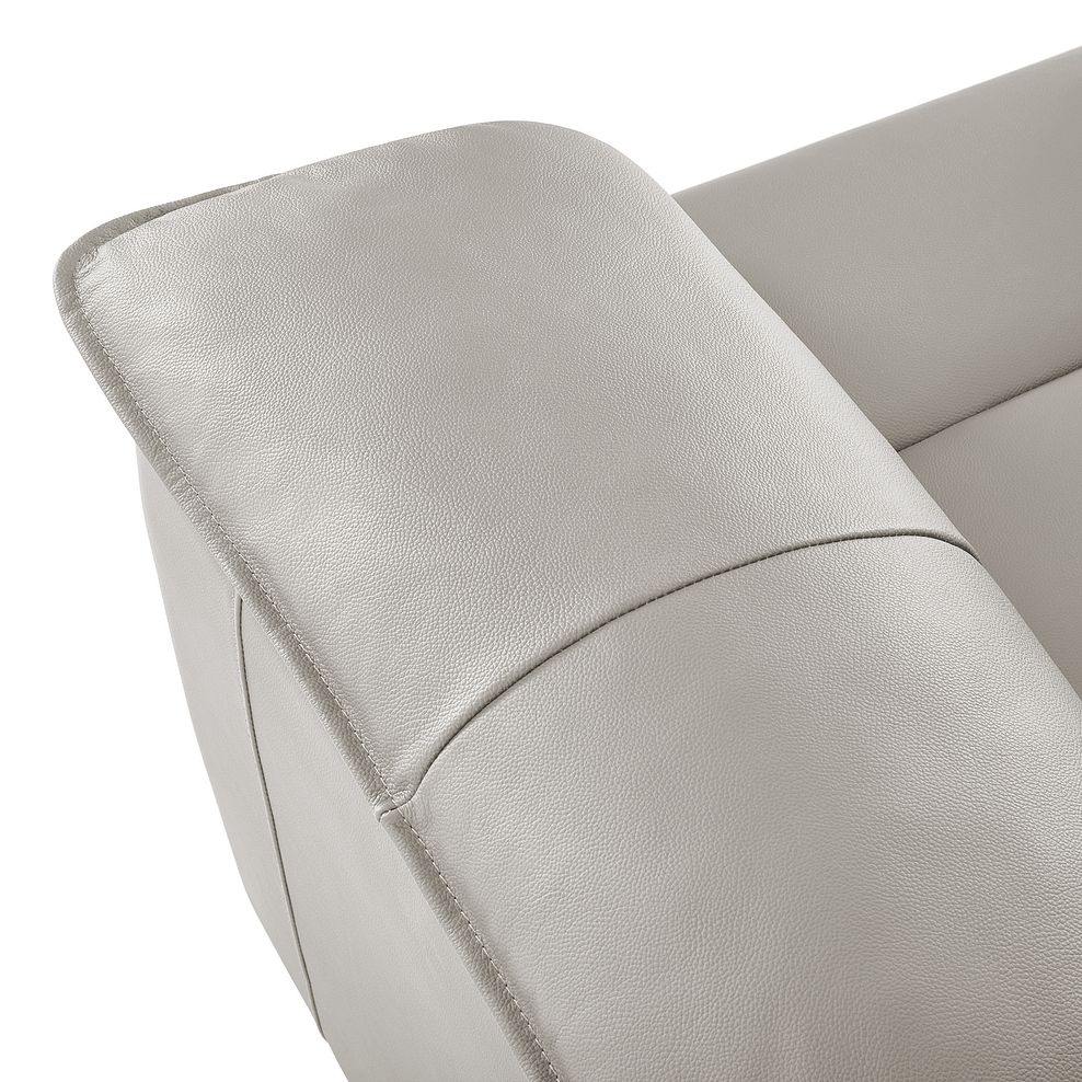 Goodwood Electric Reclining Armchair in Off White Leather 8