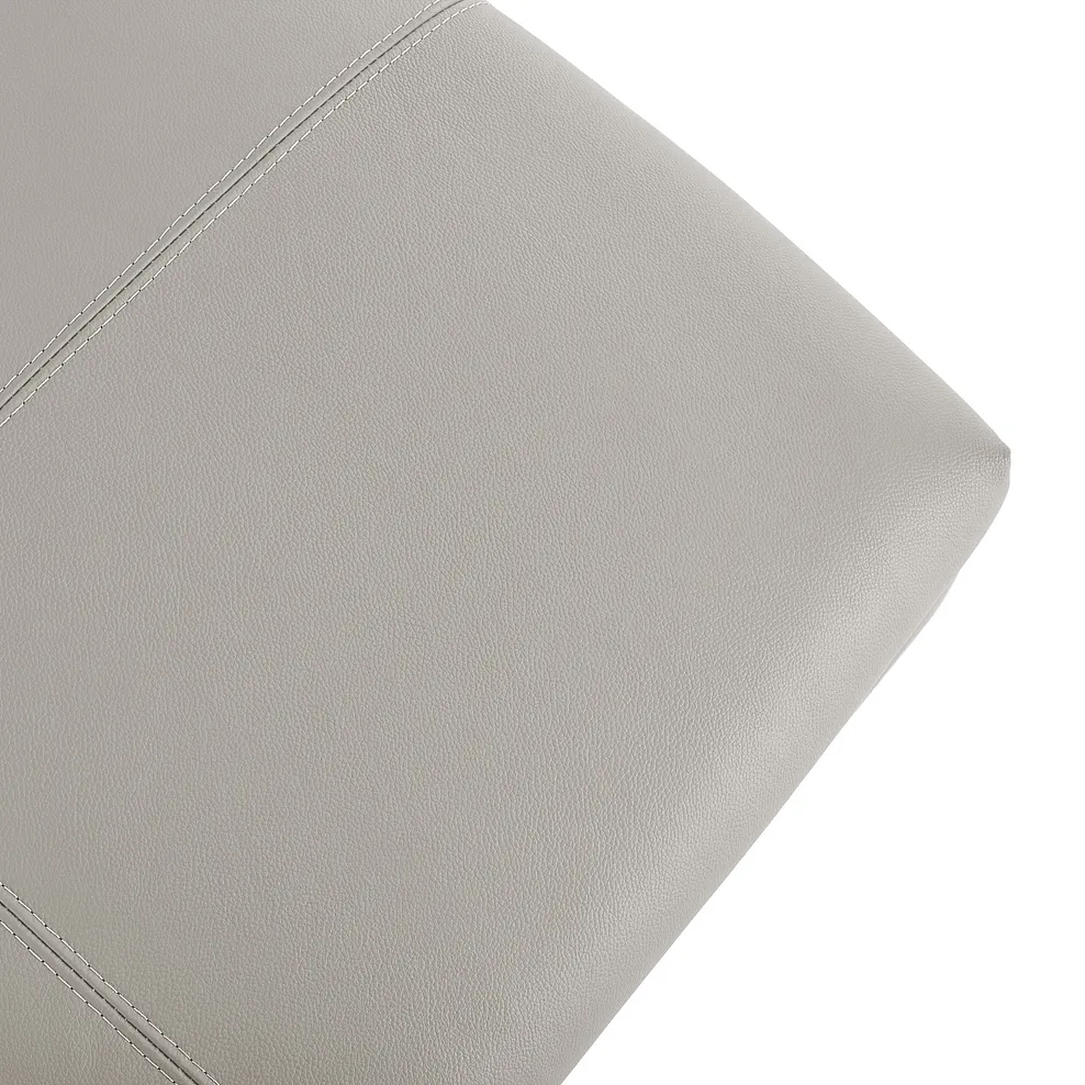Goodwood Storage Footstool in Off White Leather 5