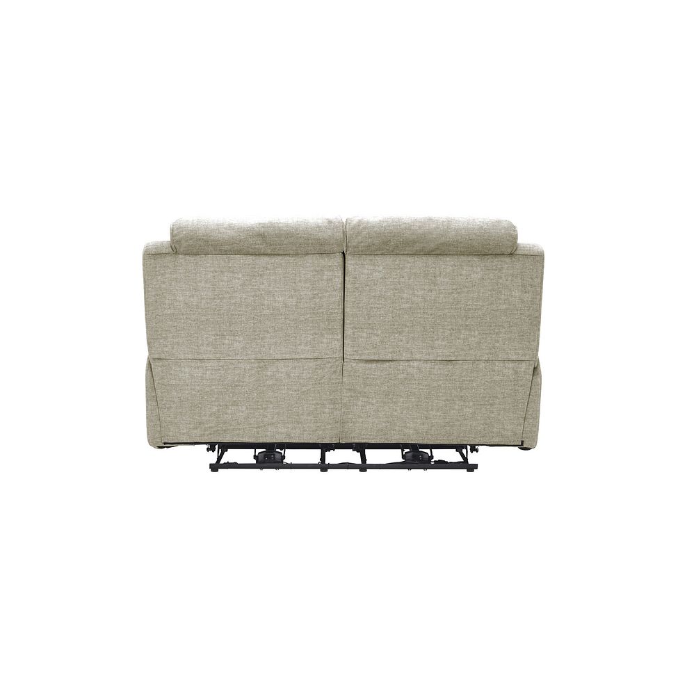 Goodwood Plush Beige Fabric 2 Seater Electric Recliner Sofa 8
