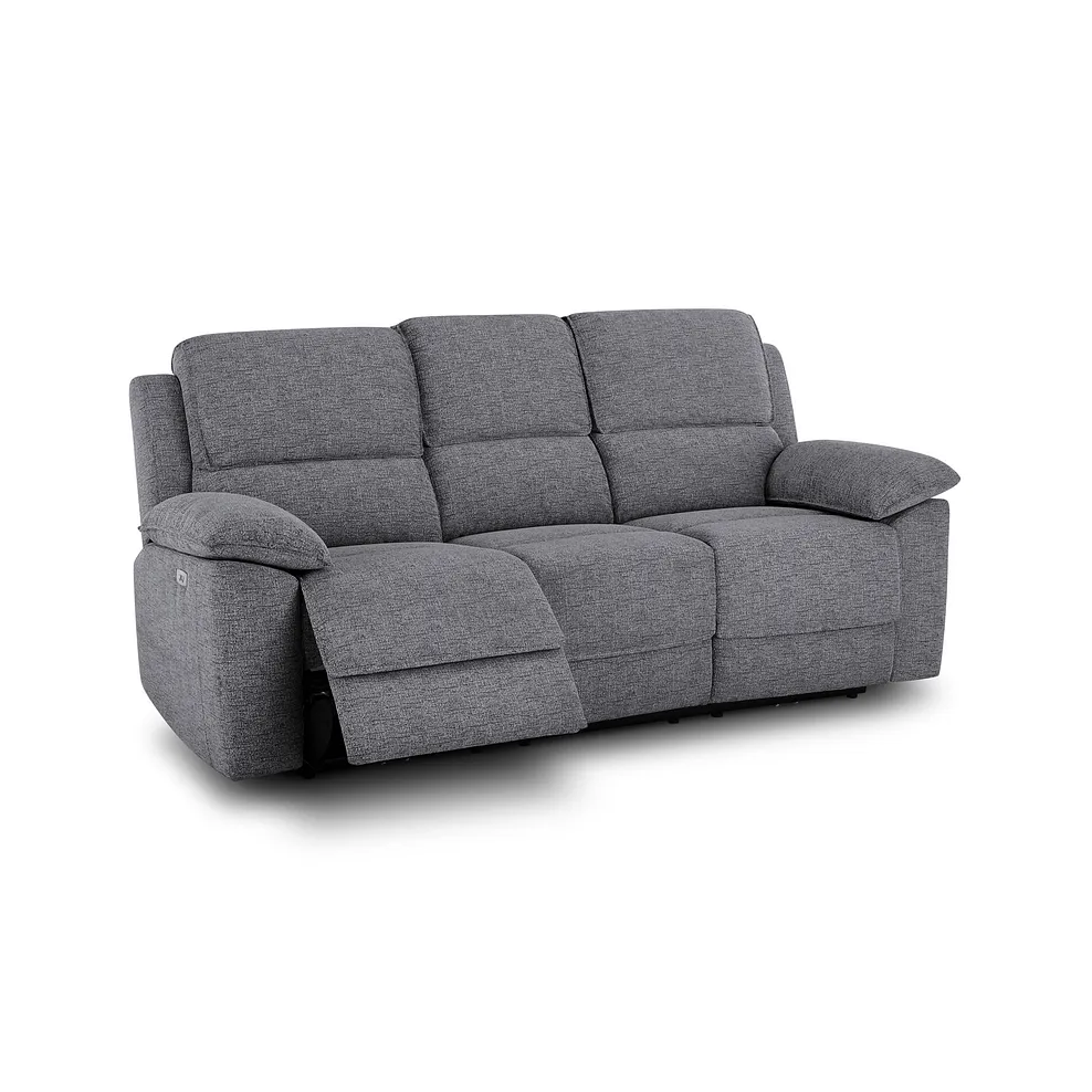 Goodwood Santos Steel 3 Seater Electric Recliner Sofa 3