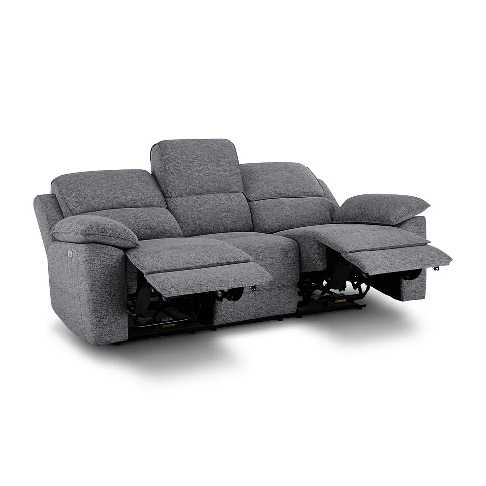 Goodwood Santos Steel 3 Seater Electric Recliner Sofa 5