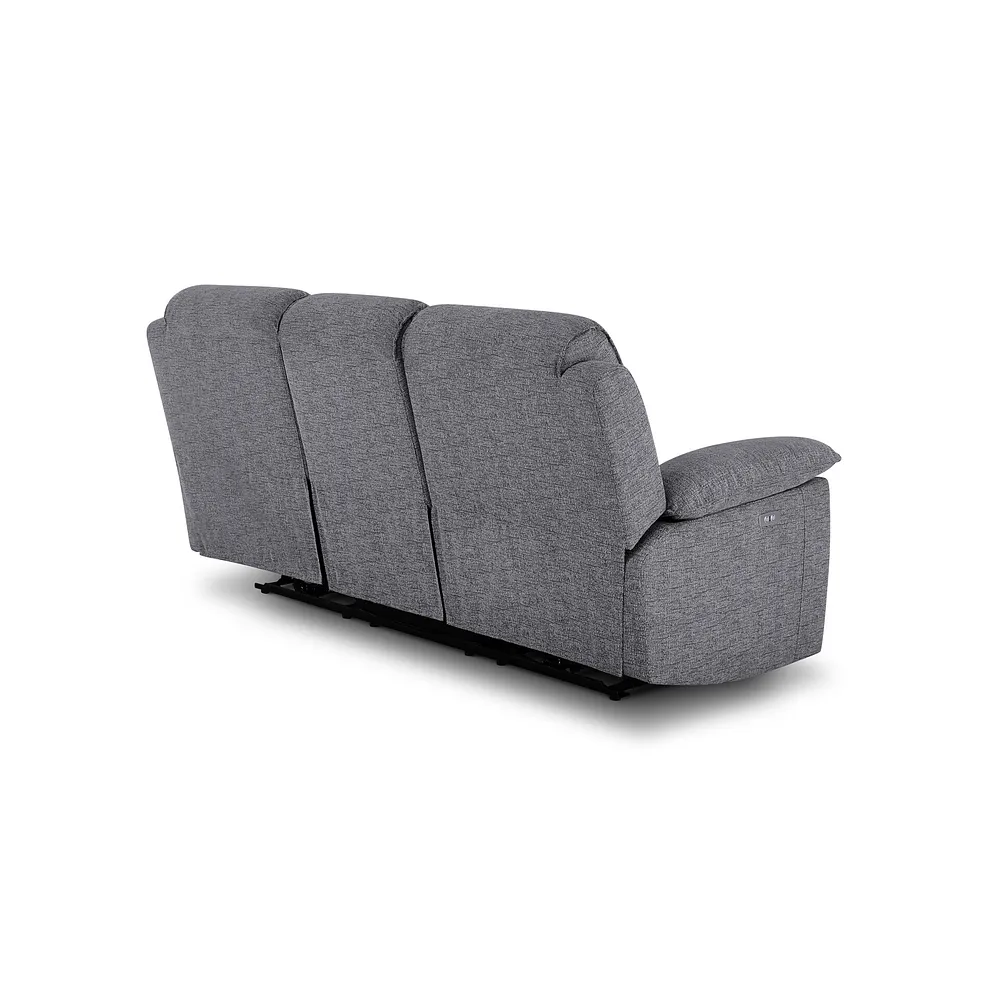 Goodwood Santos Steel 3 Seater Electric Recliner Sofa 6
