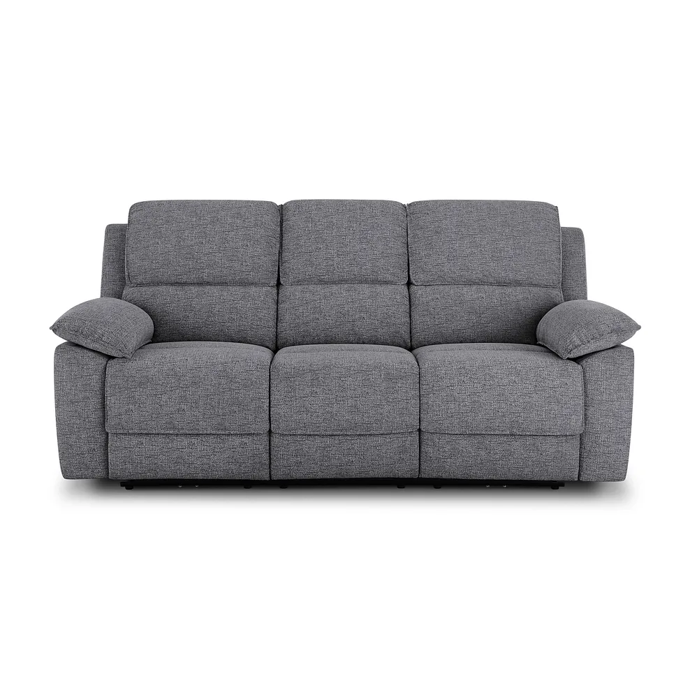 Goodwood Santos Steel 3 Seater Electric Recliner Sofa 2