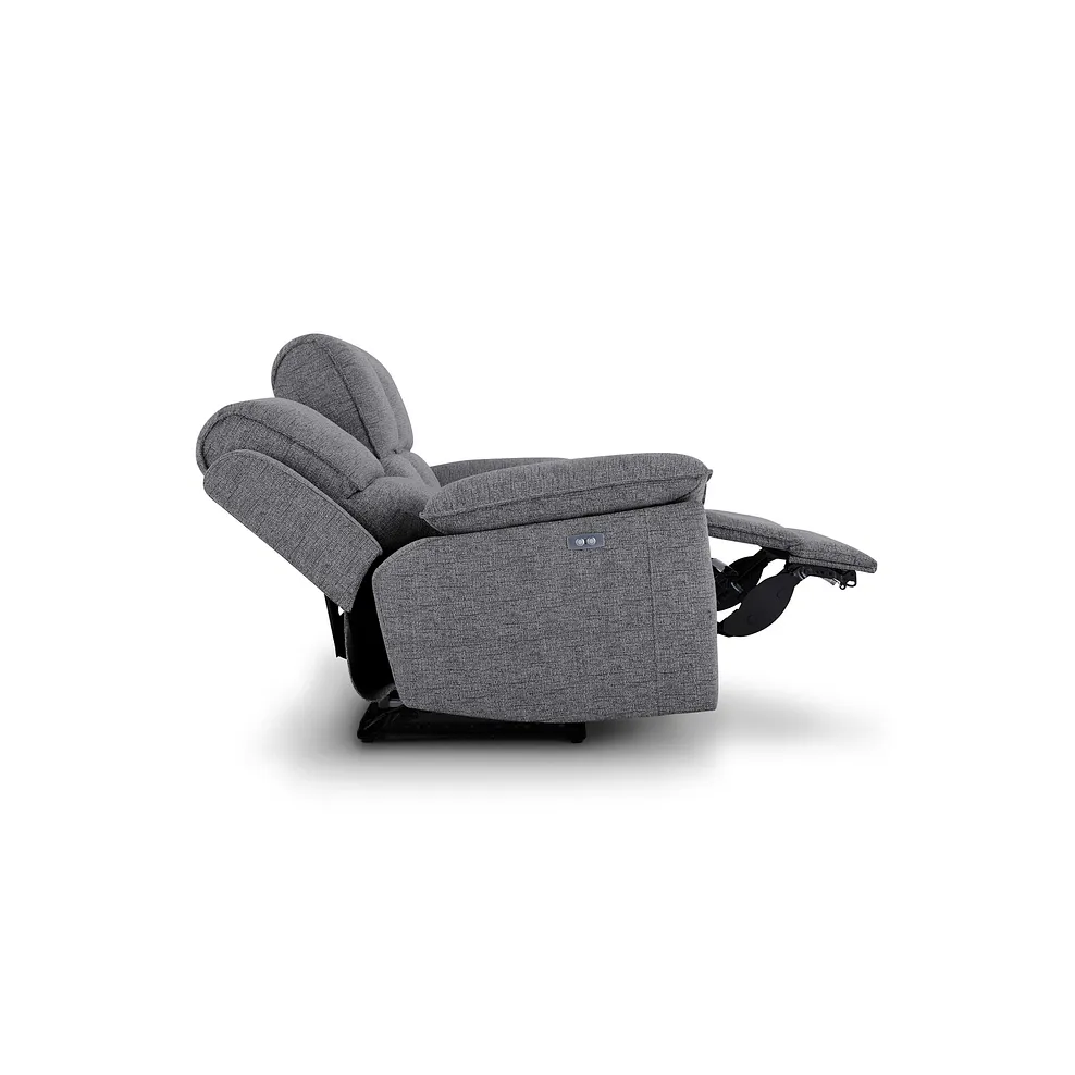 Goodwood Santos Steel 3 Seater Electric Recliner Sofa 8