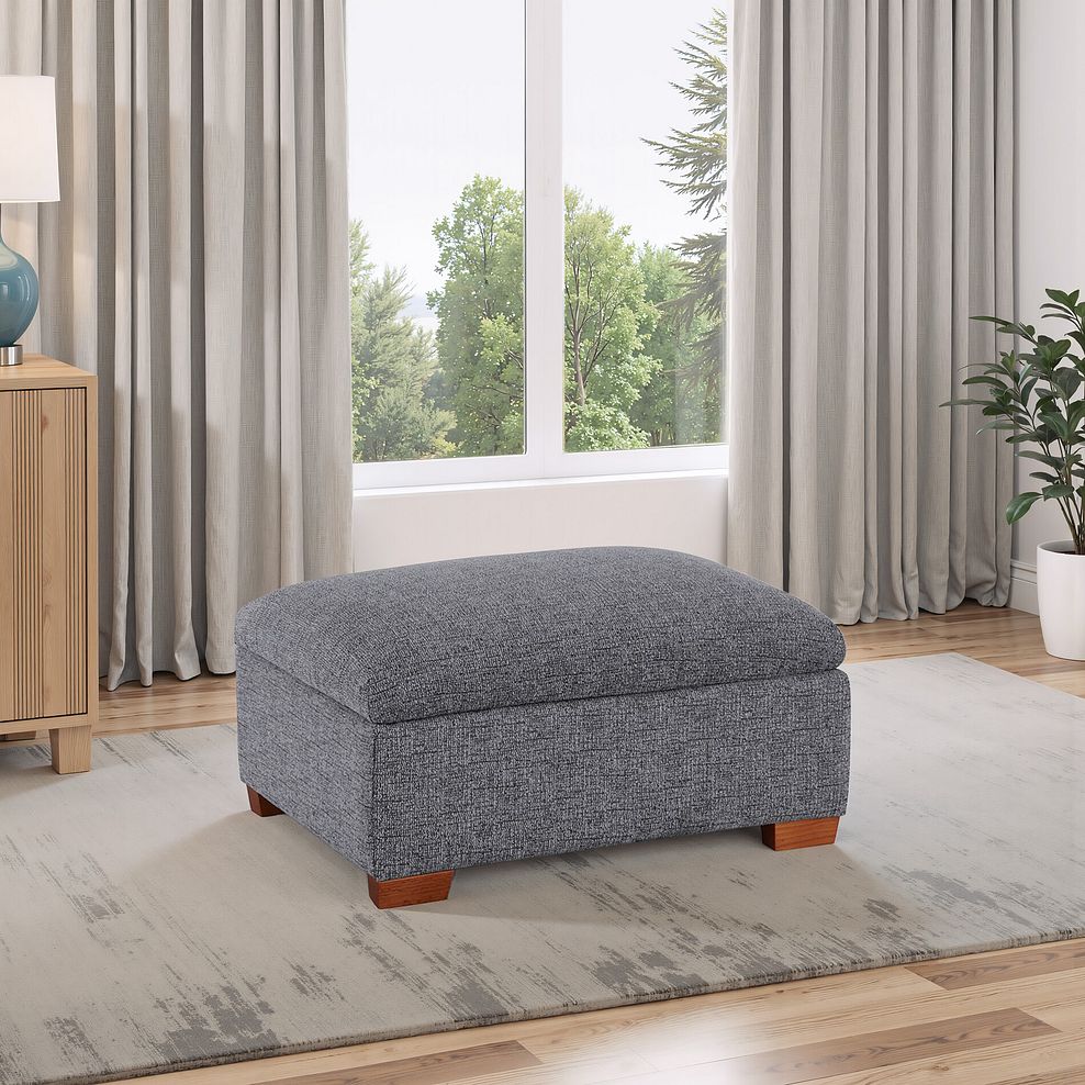 Goodwood Storage Footstool in Santos Steel 1