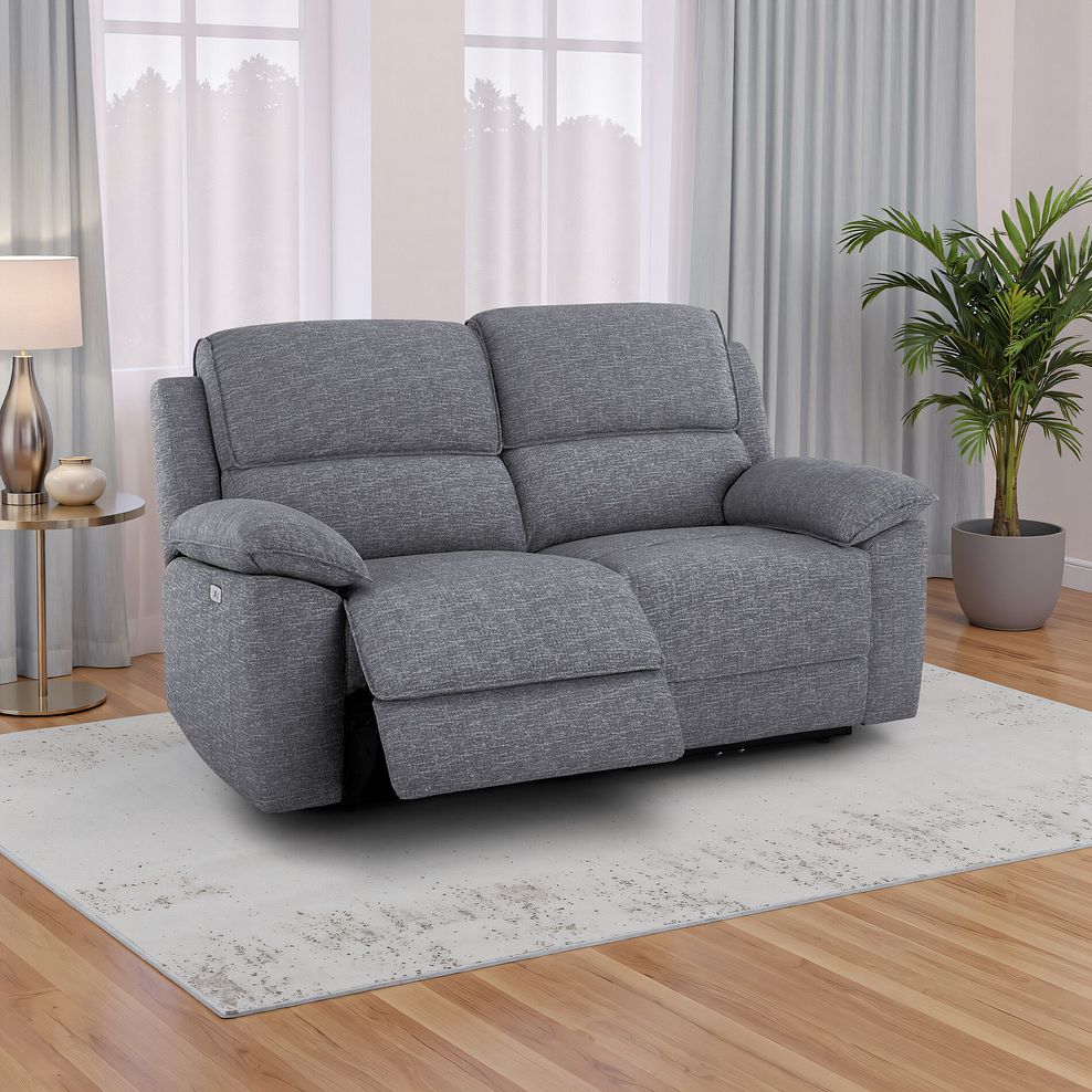Goodwood Electric Reclining Modular Group 8 in Santos Steel 1