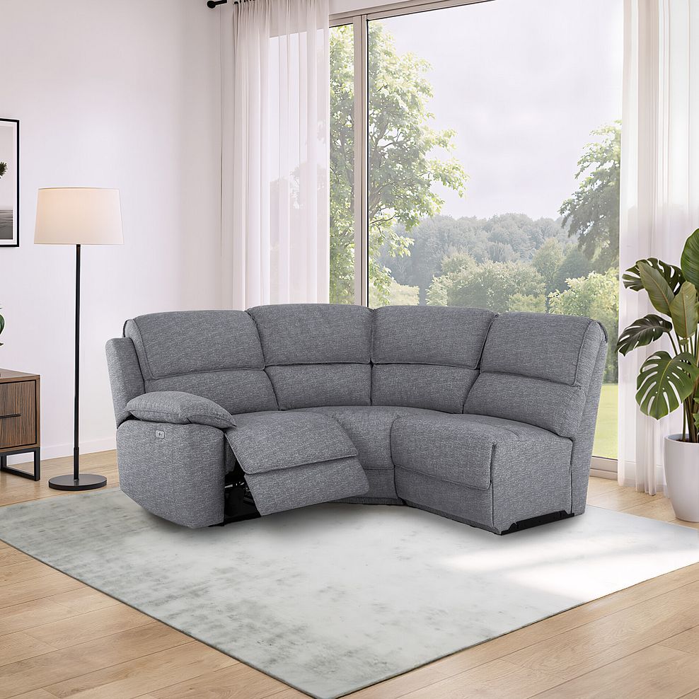 Goodwood Electric Reclining Modular Group 6 in Santos Steel 1