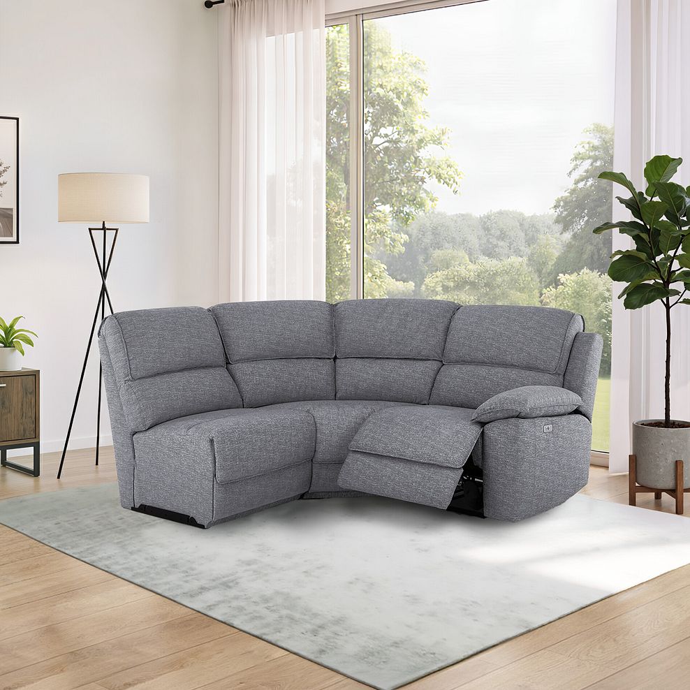 Goodwood Electric Reclining Modular Group 7 in Santos Steel 1