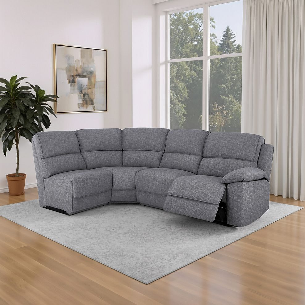 Goodwood Electric Reclining Modular Group 5 in Santos Steel 1