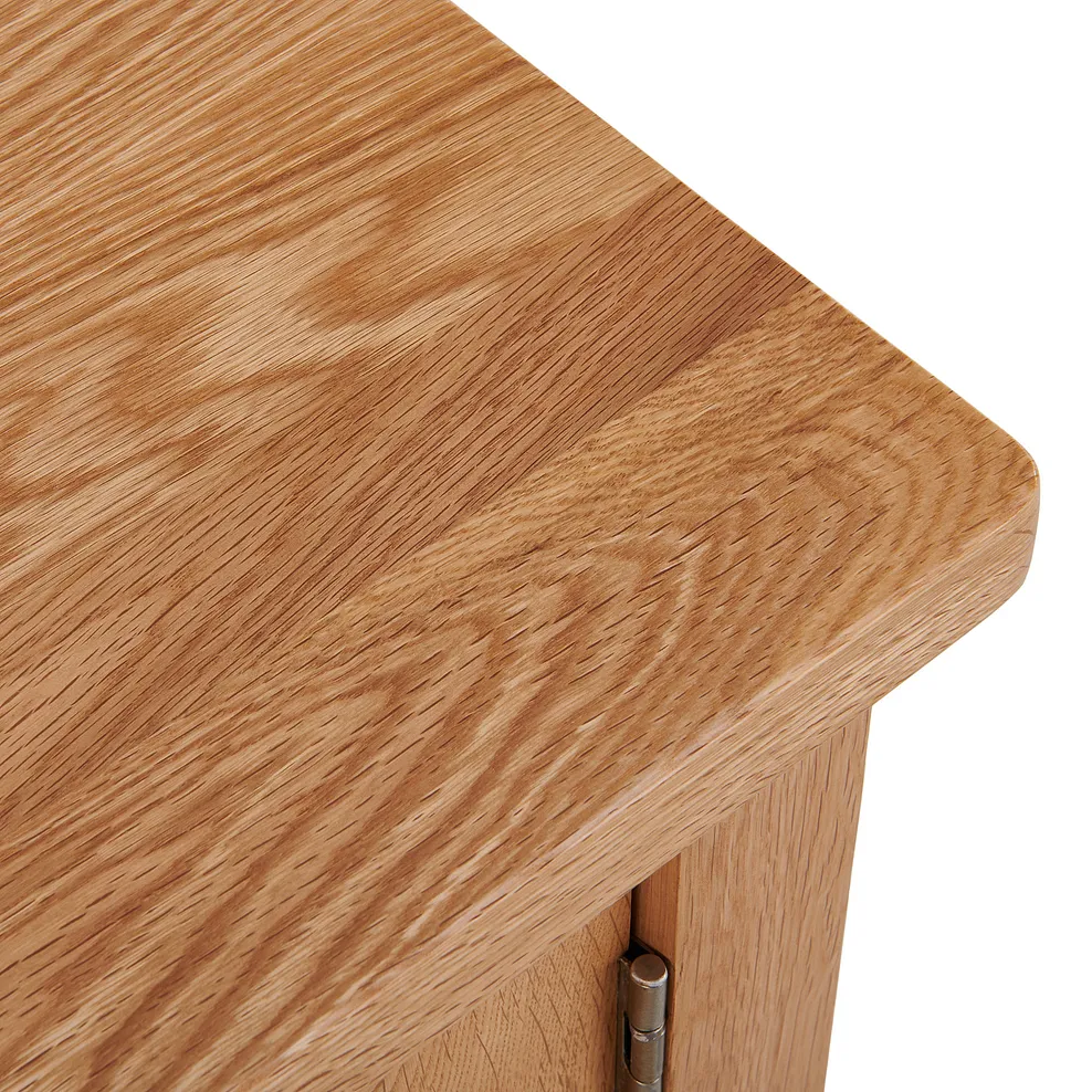 Greenwich Natural Solid Oak Shoe Storage Cabinet 10