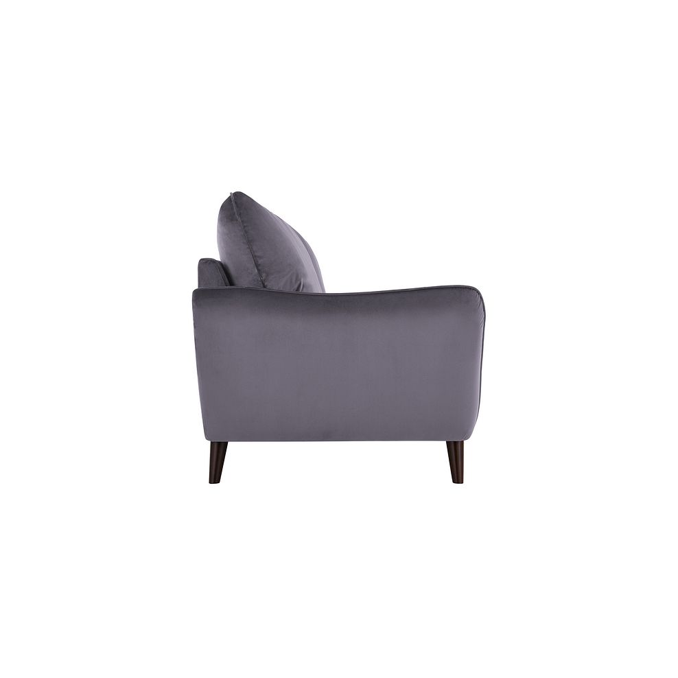 Fern 2 Seater Sofa in Grey Velvet Thumbnail 4