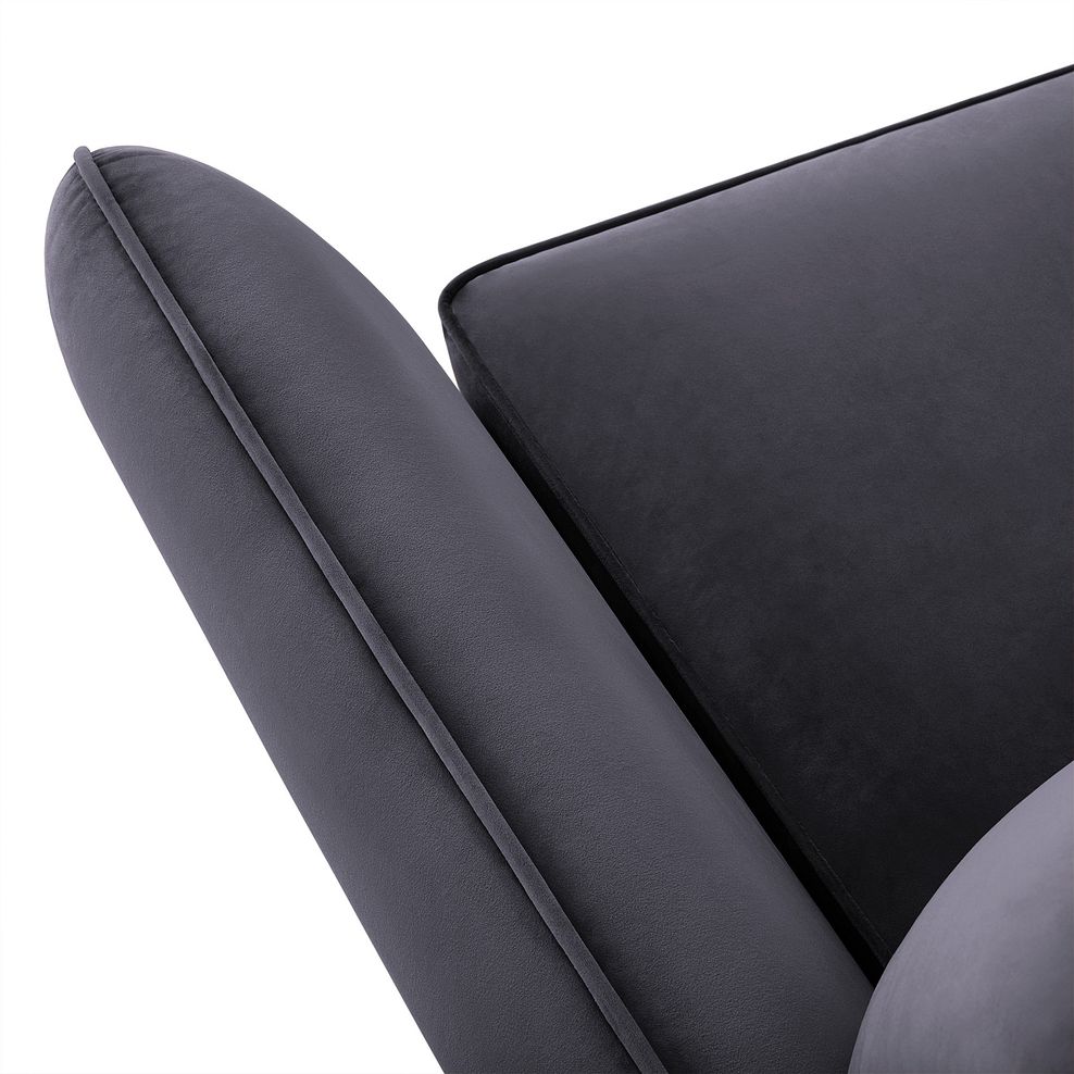 Fern 2 Seater Sofa in Grey Velvet 6