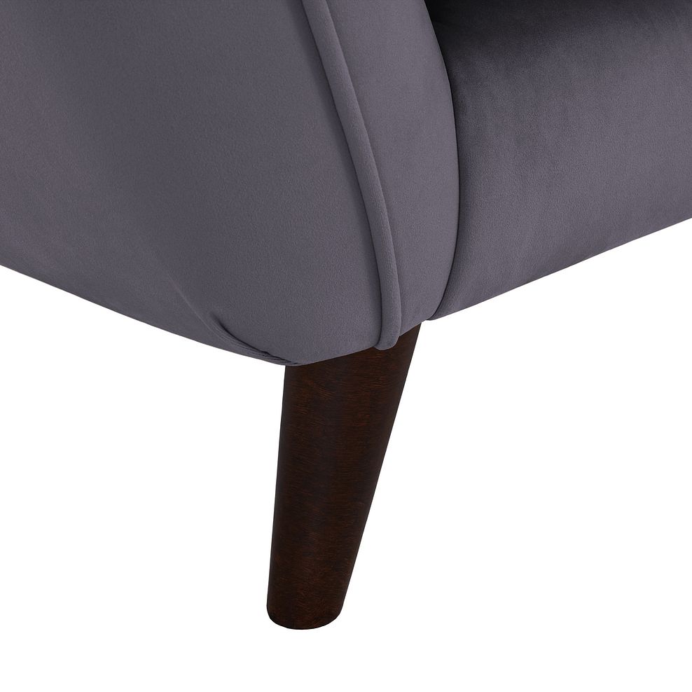 Fern 2 Seater Sofa in Grey Velvet Thumbnail 5