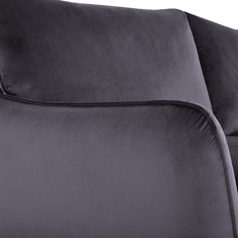 Fern 2 Seater Sofa in Grey Velvet 7